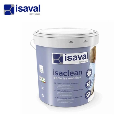 Акриловая, матовая супермоющаяся краска ISAVAL ISACLEAN 1 л